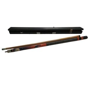 1) VINTAGE STEALTH 2 PIECE 19.5oz POOL CUE WITH TUBE HOLDER.